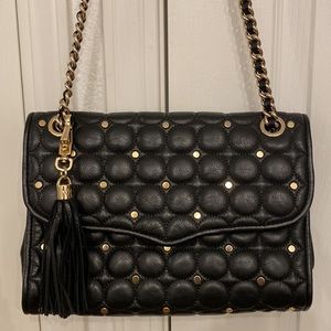 REBECCA MINKOFF Black Affair Studded Shoulder Bag